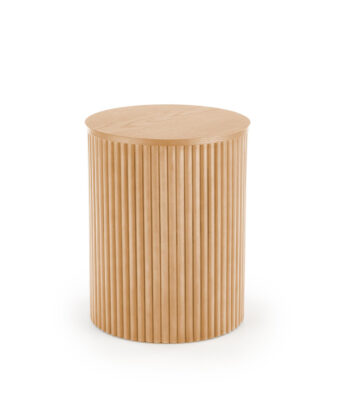 V jednoduchosti je krása, o tom svedčí okrúhly konferenčný stolík WOODY S. Dizajn stolíka je založený na okrúhlej vrchnej doske s priemerom 40 cm a zaujímavej podnoži. Materiál použitý na jeho výrobu je MDF s prírodnou dyhou v kombinácii s masívnym drevom, v prírodnom farebnom prevedení. Jeho…