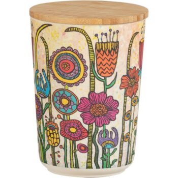 Wenko Dóza s bambusovým viečkom Flowers, 700 ml, M