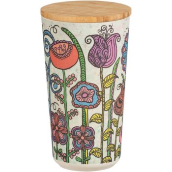 Wenko Dóza s bambusovým viečkom Flowers, 950 ml, L