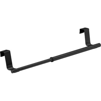 Wenko Nastaviteľný nerezový držiak na utierky 22-35 cm, čierna, S