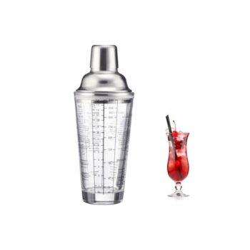 Westmark 3-dielny koktailový šejker SAM, sklo/nehrdz. oceľ, 400 ml