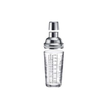 Westmark 3-dielny koktailový šejker SAM, sklo/nehrdz. oceľ, 400 ml