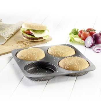 Westmark Perforovaná forma na 4 burger žemle Big, pr. 12 cm