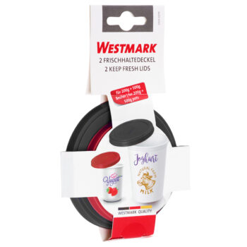 Westmark Sada 2 okrúhlych silikónových viečok, 10 + 8 cm