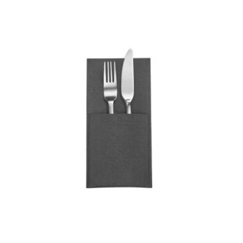 Westmark Sada vreciek na príbory COZY, 22 x 11 cm, 4 ks, antracit