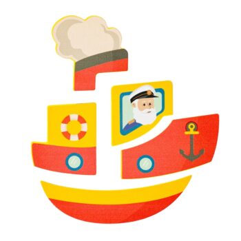 Woody Puzzle Baby Loďka