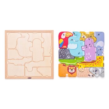 Woody Puzzle na doske Zvieratká
