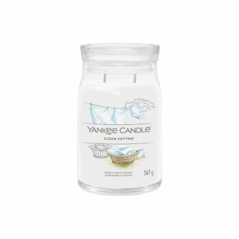 Yankee Candle vonná sviečka Signature v skle veľká Clean Cotton, 567 g