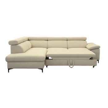 Rohová sedačka s rozkladom Zachary Roh L v krémovej farbe je ideálnym riešením pre moderné interiéry, kde sa kladie dôraz na funkčnosť a estetiku. Táto elegantná sedacia súprava od značky KONDELA ponúka nielen pohodlné sedenie, ale aj praktickú možnosť rozloženia na lôžko s rozmermi 132 x 210 cm…