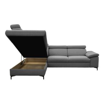 Rohová sedačka s rozkladom Zachary Roh L v elegantnej sivej farbe je ideálnym riešením pre moderné interiéry. Táto sedačka od značky KONDELA ponúka nielen štýlový vzhľad, ale aj praktické funkcie, ktoré ocení každá domácnosť. Je vyrobená z kvalitnej látky, ktorá je odolná voči oderu až do 70 000…