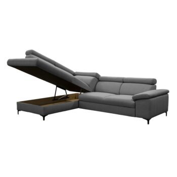 Rohová sedačka s rozkladom Zachary Roh L v elegantnej sivej farbe je ideálnym riešením pre moderné interiéry. Táto sedačka od značky KONDELA ponúka nielen štýlový vzhľad, ale aj praktické funkcie, ktoré ocení každá domácnosť. Je vyrobená z kvalitnej látky, ktorá je odolná voči oderu až do 70 000…