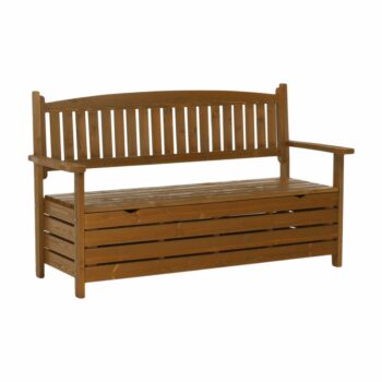 Vychutnajte si teplé letné večery pri západe slnka na záhradnej lavičke s úložným priestorom AMULA. Rozmery lavičky sú (ŠxHxV): 150x58x88 cm. Výška sedu je 40 cm a hĺbka sedu je 47 cm. Lavička je vyrobená z dreva v prírodnom hnedom prevedení. Disponuje úložným priestorom, do ktorého odložíte…