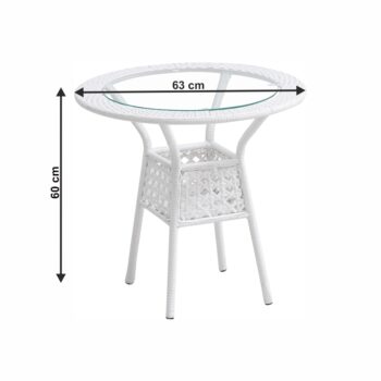 So záhradným setom z umelého ratanu JENAR 1+2 si užijete horúce letné dni v kruhu rodiny alebo priateľov. Trojdielny set pozostáva z okrúhleho stola a dvoch kresiel. Rozmery stola sú (ŠxV): 63x60 cm a rozmery kresla sú (ŠxHxV): 65x62x77 cm. Hĺbka sedu kresla má 45,5 cm, výška sedu kresla má 41…