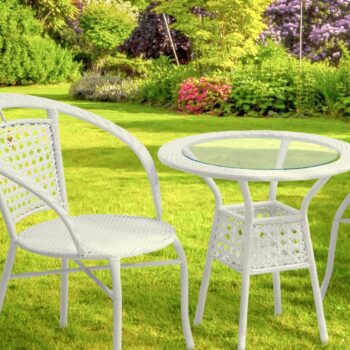 So záhradným setom z umelého ratanu JENAR 1+2 si užijete horúce letné dni v kruhu rodiny alebo priateľov. Trojdielny set pozostáva z okrúhleho stola a dvoch kresiel. Rozmery stola sú (ŠxV): 63x60 cm a rozmery kresla sú (ŠxHxV): 65x62x77 cm. Hĺbka sedu kresla má 45,5 cm, výška sedu kresla má 41…