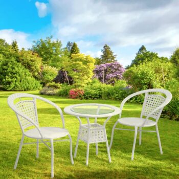 So záhradným setom z umelého ratanu JENAR 1+2 si užijete horúce letné dni v kruhu rodiny alebo priateľov. Trojdielny set pozostáva z okrúhleho stola a dvoch kresiel. Rozmery stola sú (ŠxV): 63x60 cm a rozmery kresla sú (ŠxHxV): 65x62x77 cm. Hĺbka sedu kresla má 45,5 cm, výška sedu kresla má 41…