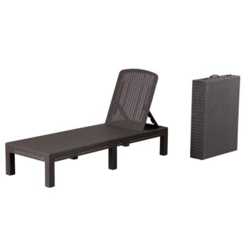Doprajte si pohodlie ako v luxusnom rezorte priamo u vás doma! Elegantné lehátko ZAMA vám poskytne dokonalé miesto na oddych na záhrade, terase či pri bazéne. Navyše je skladacie, takže ho jednoducho prenesiete kamkoľvek. Po jeho zložení vznikne praktický…