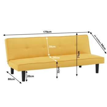 Rozkladacia pohovka Zelda New v elegantnej kombinácii horčicovej a čiernej farby je ideálnym riešením pre moderné interiéry. Táto pohovka značky KONDELA ponúka nielen štýlový vzhľad, ale aj praktickú funkciu rozkladania, čo z nej robí skvelú voľbu pre tých,…