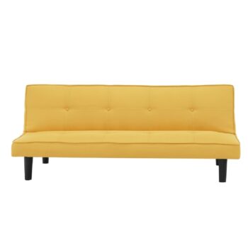 Rozkladacia pohovka Zelda New v elegantnej kombinácii horčicovej a čiernej farby je ideálnym riešením pre moderné interiéry. Táto pohovka značky KONDELA ponúka nielen štýlový vzhľad, ale aj praktickú funkciu rozkladania, čo z nej robí skvelú voľbu pre tých,…