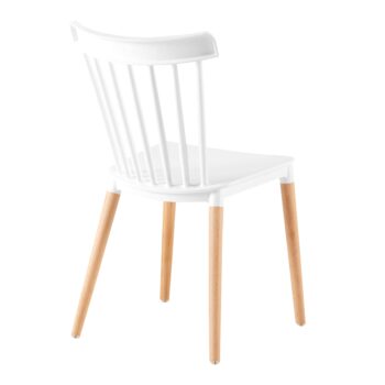 KONDELA Zosima jedálenská stolička biela / buk – Obrázok 2