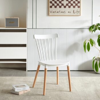 KONDELA Zosima jedálenská stolička biela / buk – Obrázok 8