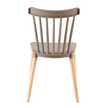 KONDELA Zosima jedálenská stolička sivá / buk – Obrázok 5