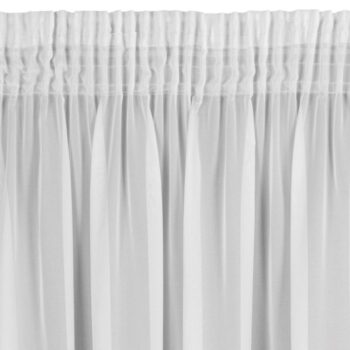 Záclona zo šifónu na štipce – ľahkosť a jemnosť pre váš domov Šírka: 350 cm | Dĺžka: 270 cm
