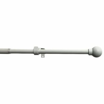 Záclonová súprava roztiahnuteľná Guľa 16/19 mm biela, 120 - 230 cm
