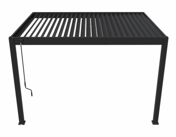 Záhradná hliníková pergola do steny 4x3 m (antracit)