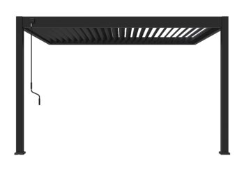 Záhradná hliníková pergola do steny 4x3 m (antracit)