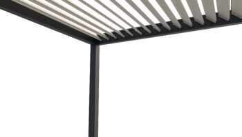 Záhradná hliníková pergola do steny 6x3 m (antracit)