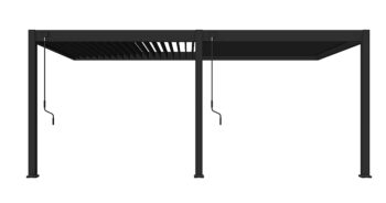 Záhradná hliníková pergola do steny 6x3 m (antracit)