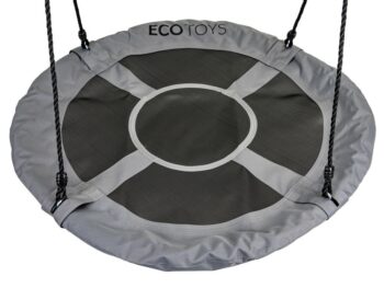 Záhradná hojdačka bocianie hniezdo 100 cm ECOTOYS sivá