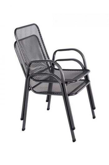 Záhradná kovová zostava CAMILLA I. 1+4 Stôl ø 90 cm (CT0313)