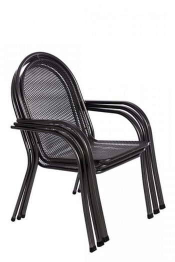 Záhradná kovová zostava CORINA I. 1+4 Stôl ø 90 cm (CT0313)