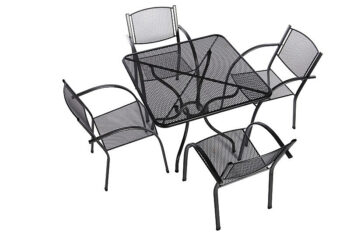 Záhradná kovová zostava MILANO II. 1+4 Stôl 90x90 cm (CT0312)