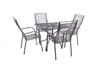 Záhradná kovová zostava PALMA IV. 1+4 Stôl 90 x 90 cm (CT0312)