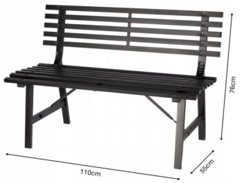 Záhradná lavička 110 x 55 x 76 cm