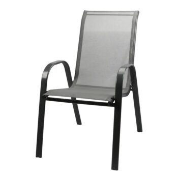 Záhradná stolička 67 x 55 x 91 cm, čierna