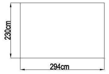 Záhradný domček plocha 294 x 230 cm (sivá)