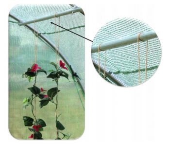 Záhradný fóliovník 2 m x 3 m v bielej farbe