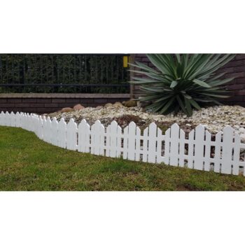 Záhradný plôtik Home biela, 2,3 m