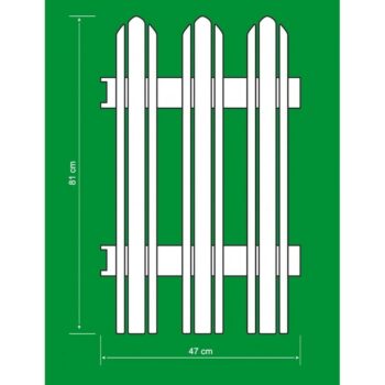 Záhradný plôtik Mega antracit, 4,7 m
