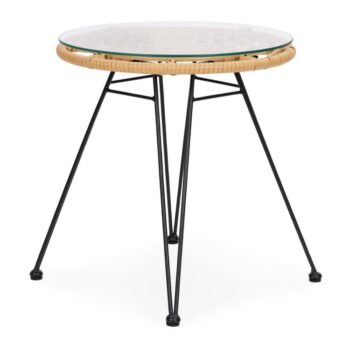 Záhradný set pre 2 osoby z technoratanu - 2 kresla + stolík