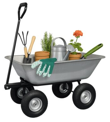 Záhradný vozík 3v1 s vyklápačom, nosnosť až 250 kg, pozinkovaná oceľ