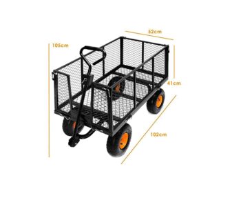 Záhradný vozík na nafukovacích kolesách 220 l / 350 kg