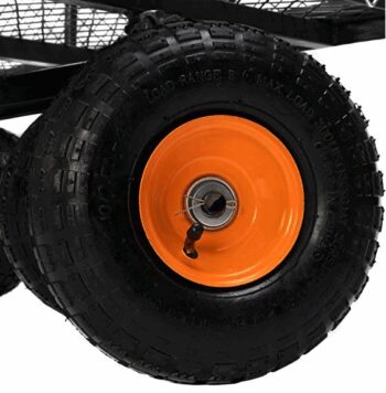 Záhradný vozík na nafukovacích kolesách 220 l / 350 kg
