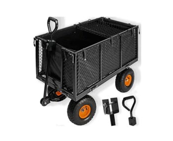 Záhradný vozík na nafukovacích kolesách 220 l / 350 kg