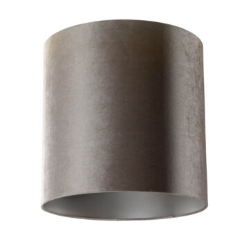 Zamatové tienidlo na lampu Taupe Cylinder 40/40/40