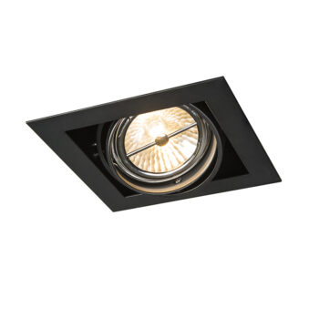 Zapustené bodové svietidlo čierne G53 111mm nastaviteľné - Oneon