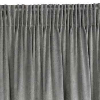 Zatemňovací zamatový záves s potlačou imitujúcou mramor - sivý Šírka: 140 cm | Dĺžka: 250 cm